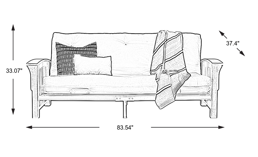 Dimension Image. Please refer to the Dimension Tab on this page for dimension details.