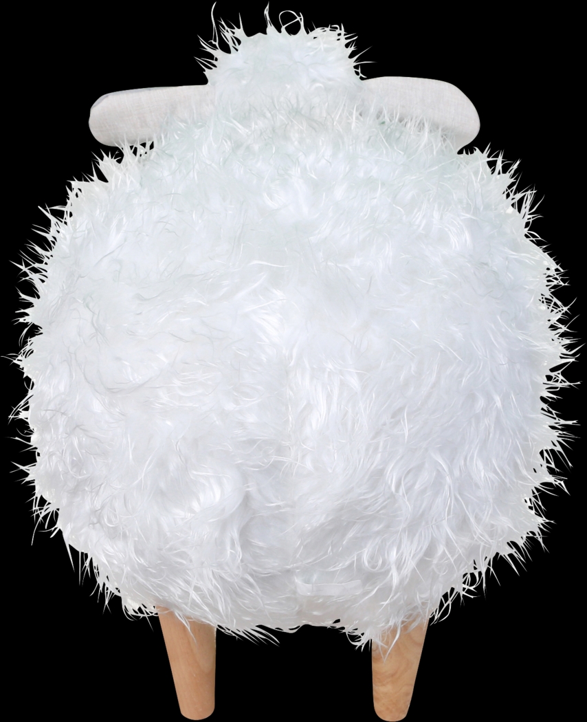 Kids Wooly the Sheep White Ottoman - Thumbnail - Image 4