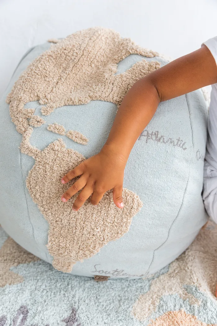 Kids World Map Multi Pouf - Thumbnail - Image 2