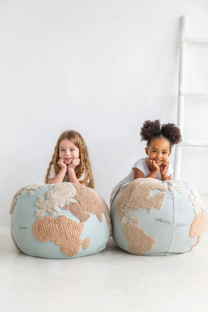 Kids World Map Multi Pouf - Thumbnail - Image 4