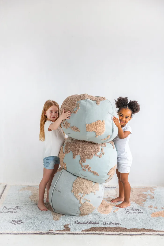 Kids World Map Multi Pouf - Thumbnail - Image 5