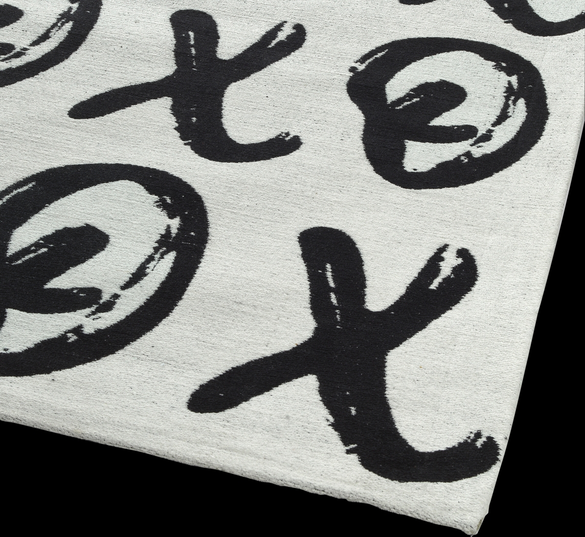 Kids X's and O's Black 5' x 7' Rug - Thumbnail - Image 3