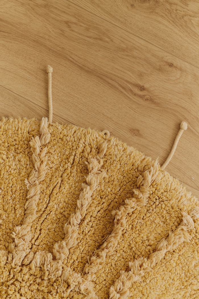 Kids Yellow 3'3 Solar Round Rug - Thumbnail - Image 5