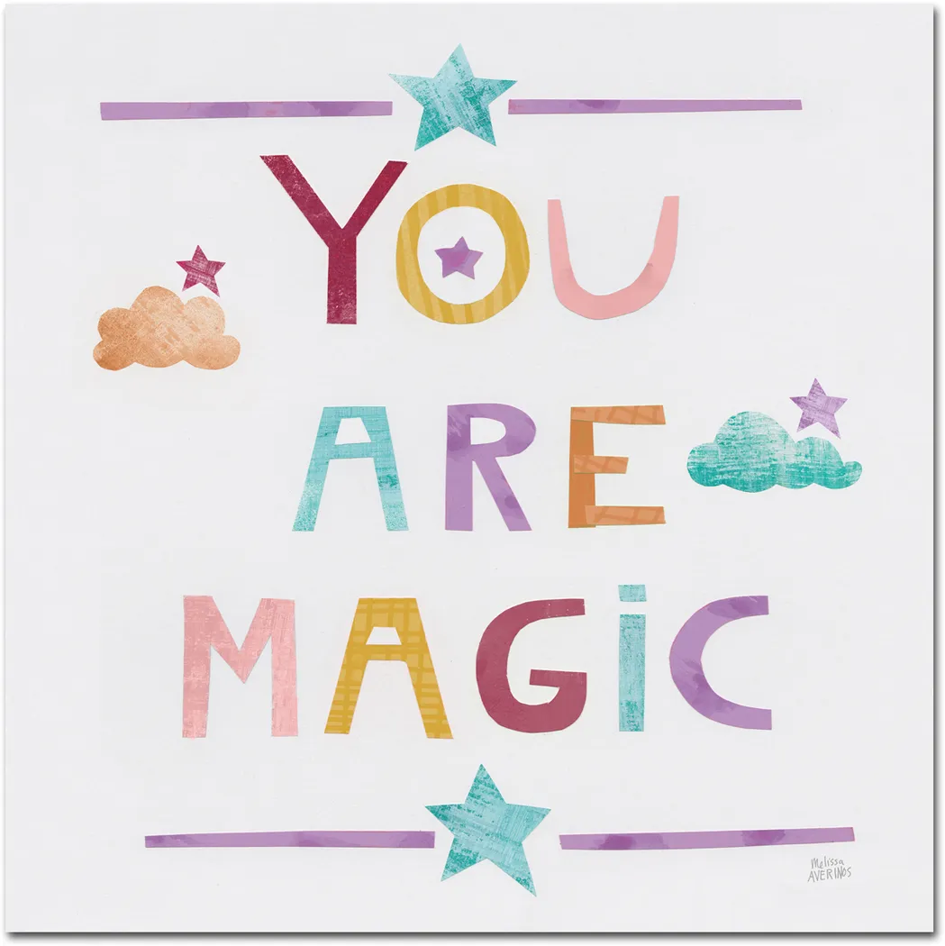 Kids You Are Magic White Wall Art - Thumbnail - Image 1