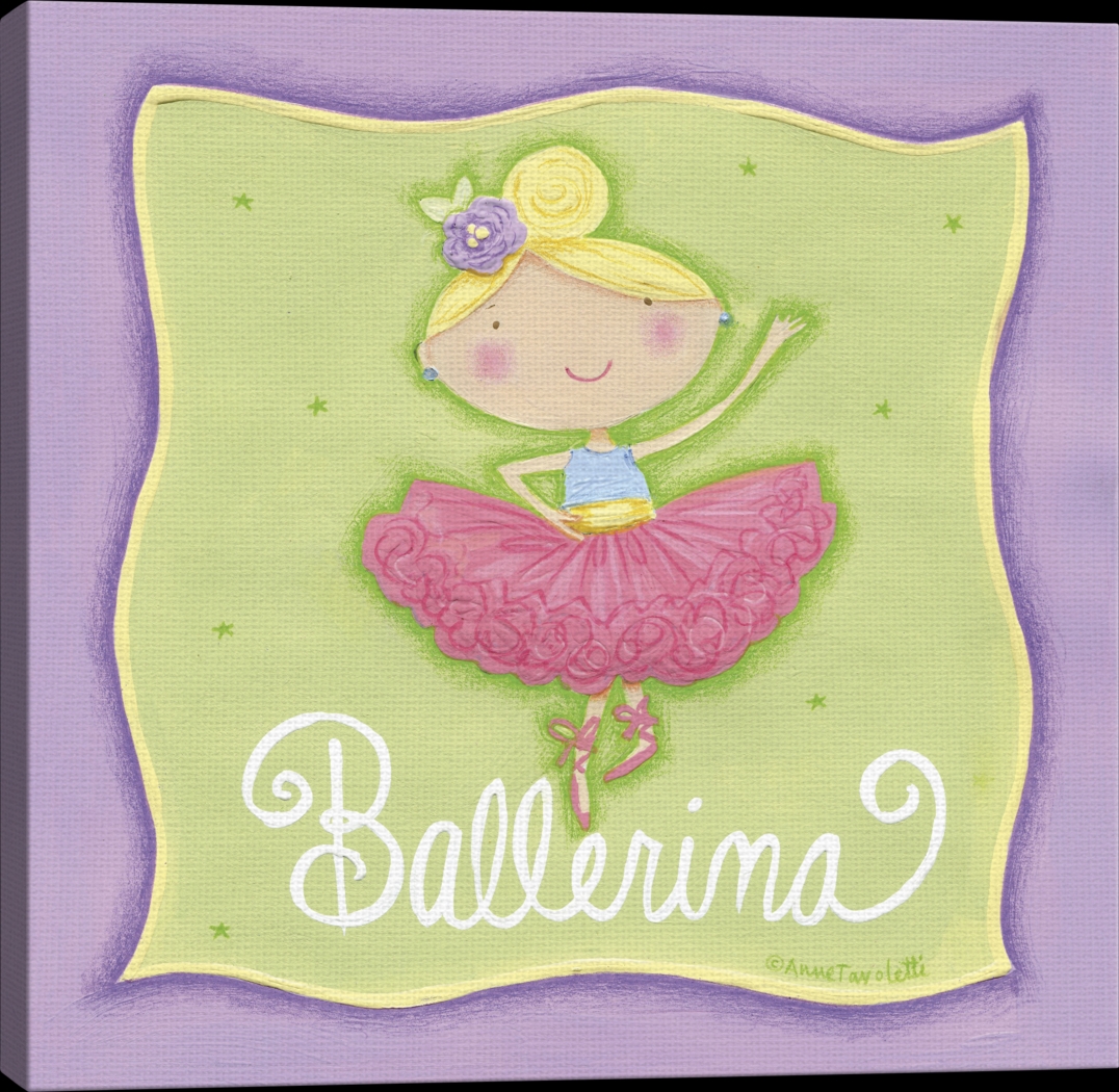 Kids Young Ballerina Green Artwork - Thumbnail - Image 4