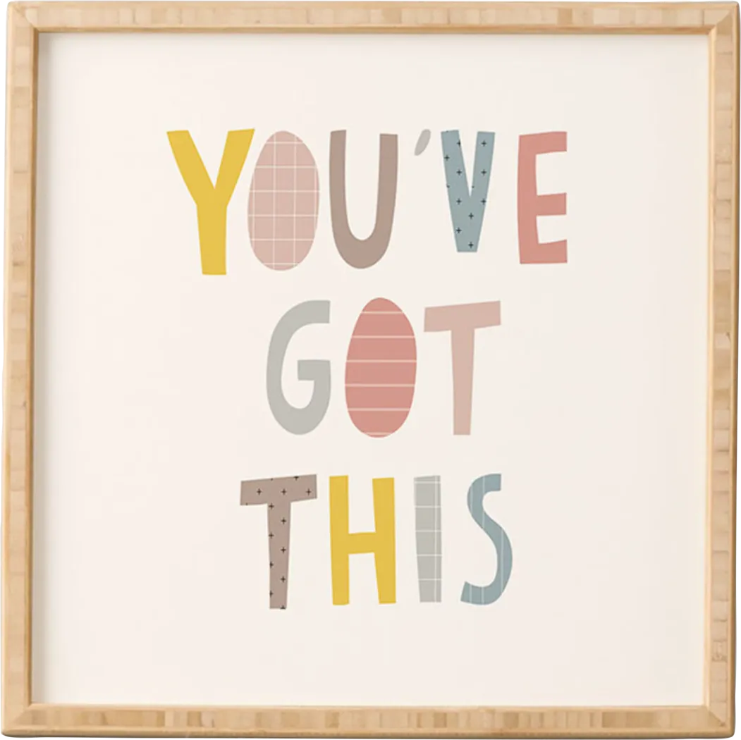 Kids You've Got This Kiddo Cream Framed Wall Art - Thumbnail - Image 1