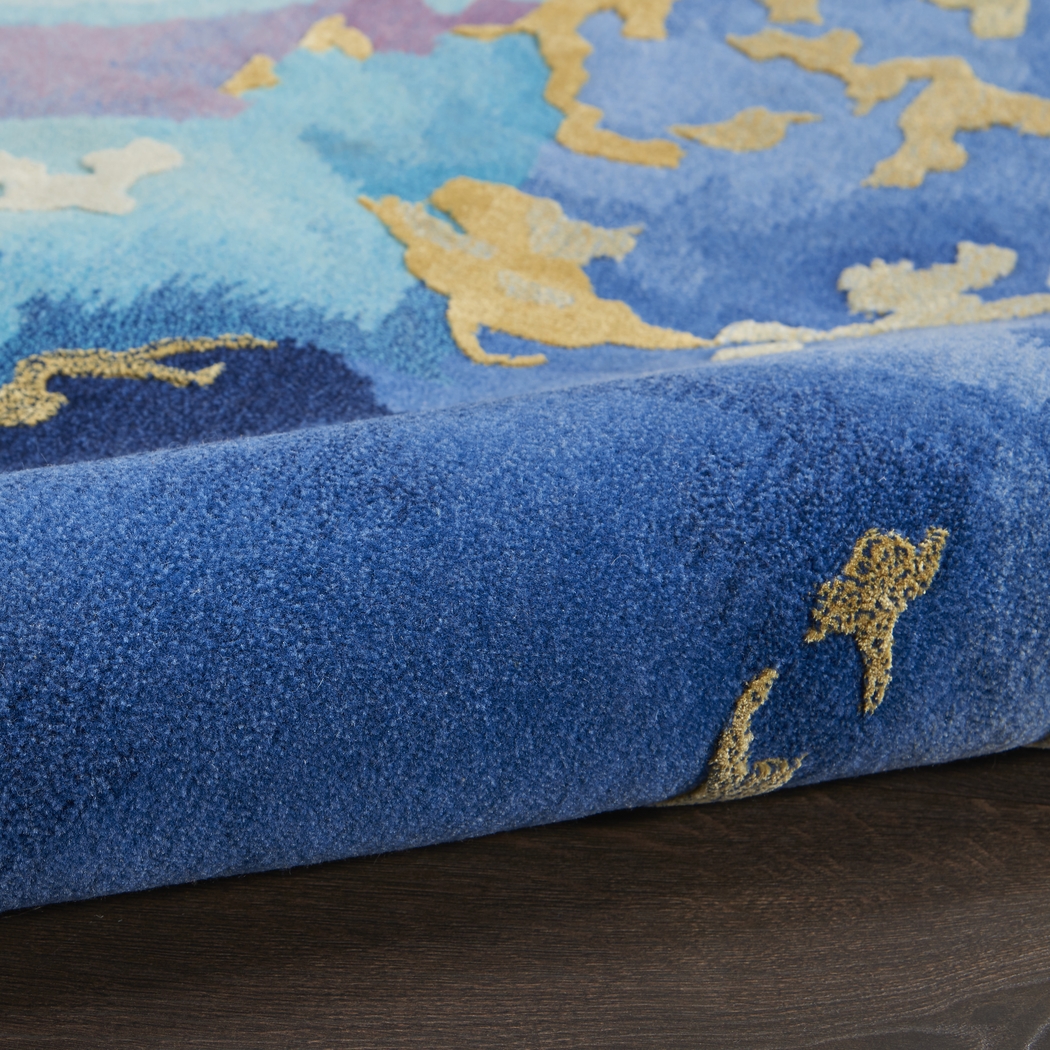 Kids Zebula Blue 4' x 6' Rug - Thumbnail - Image 4