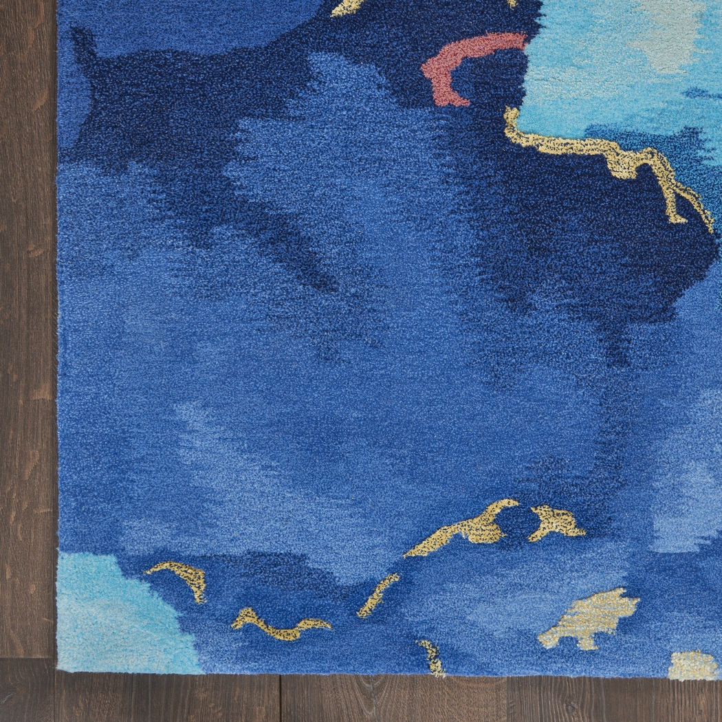 Kids Zebula Blue 4' x 6' Rug - Thumbnail - Image 5