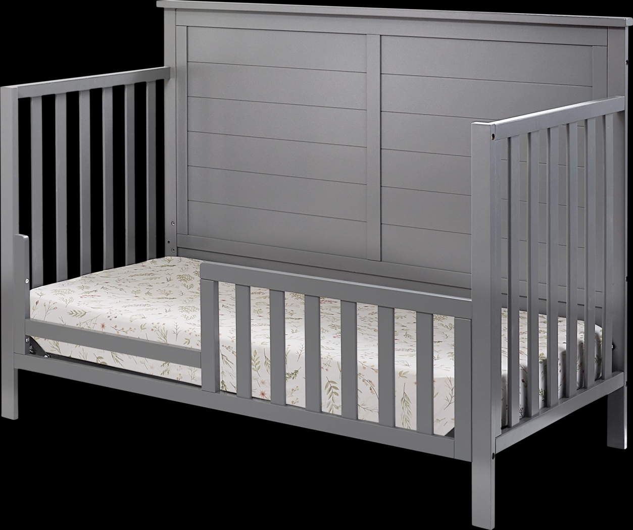 Kids Zivau Gray Convertible Crib - Thumbnail - Image 4