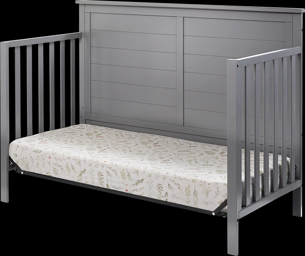 Kids Zivau Gray Convertible Crib - Thumbnail - Image 5