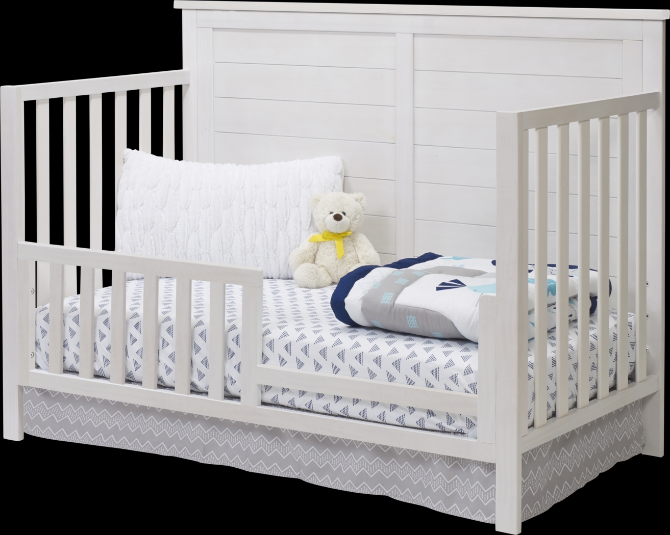 Kids Zivau White Convertible Crib - Thumbnail - Image 3