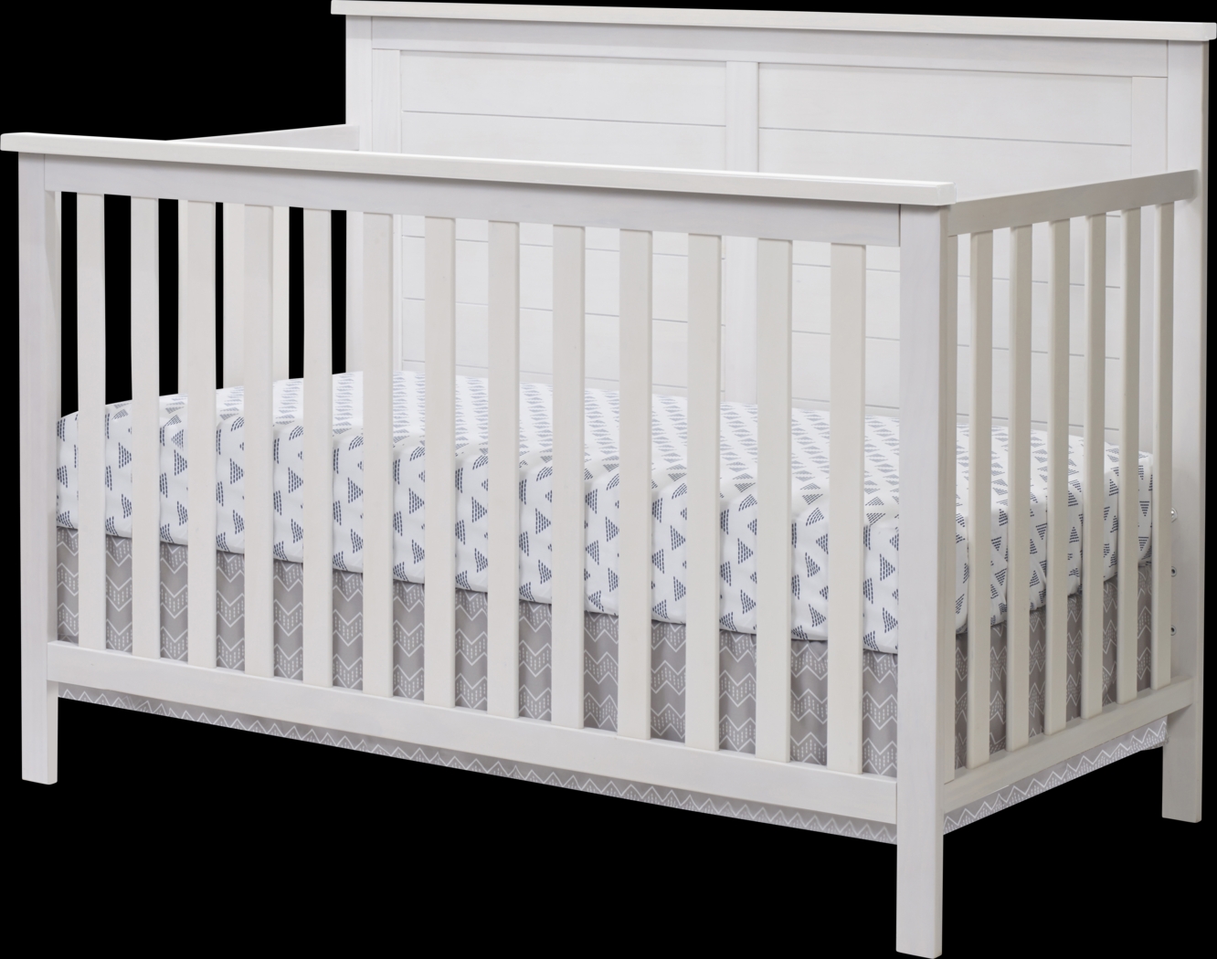 Kids Zivau White Convertible Crib - Thumbnail - Image 1
