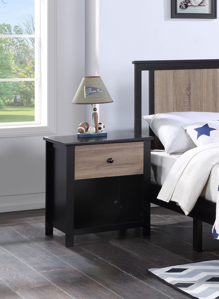 Kids Zolari Black Nightstand - Thumbnail - Image 2