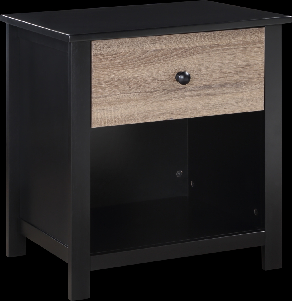 Kids Zolari Black Nightstand - Thumbnail - Image 1
