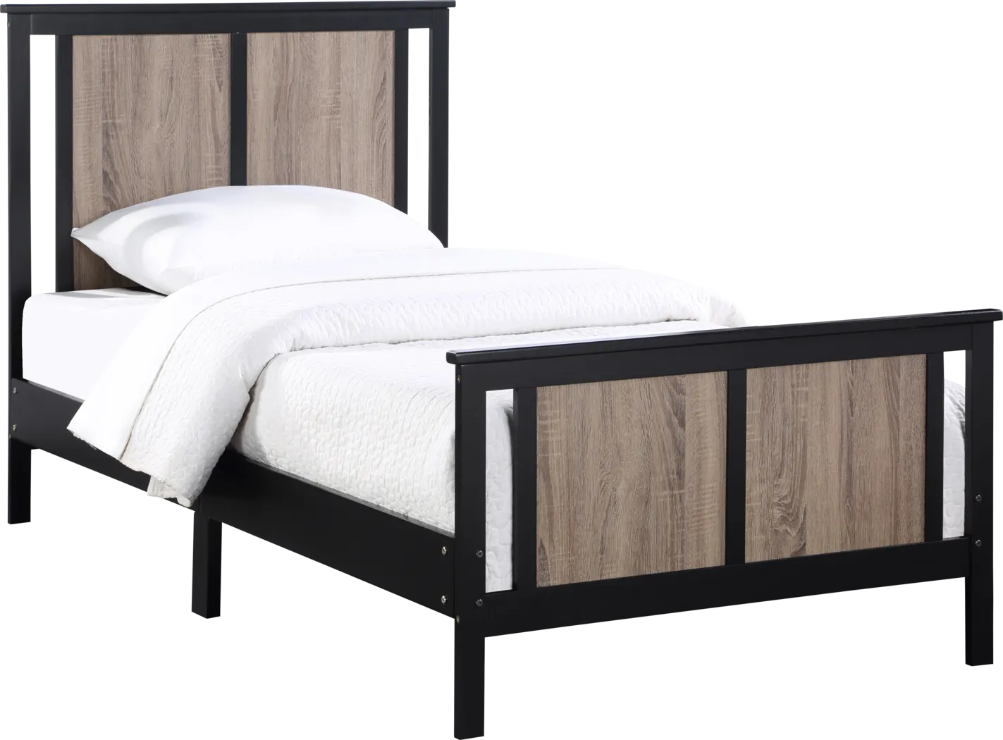 Kids Zolari Black Twin Bed - Thumbnail - Image 1