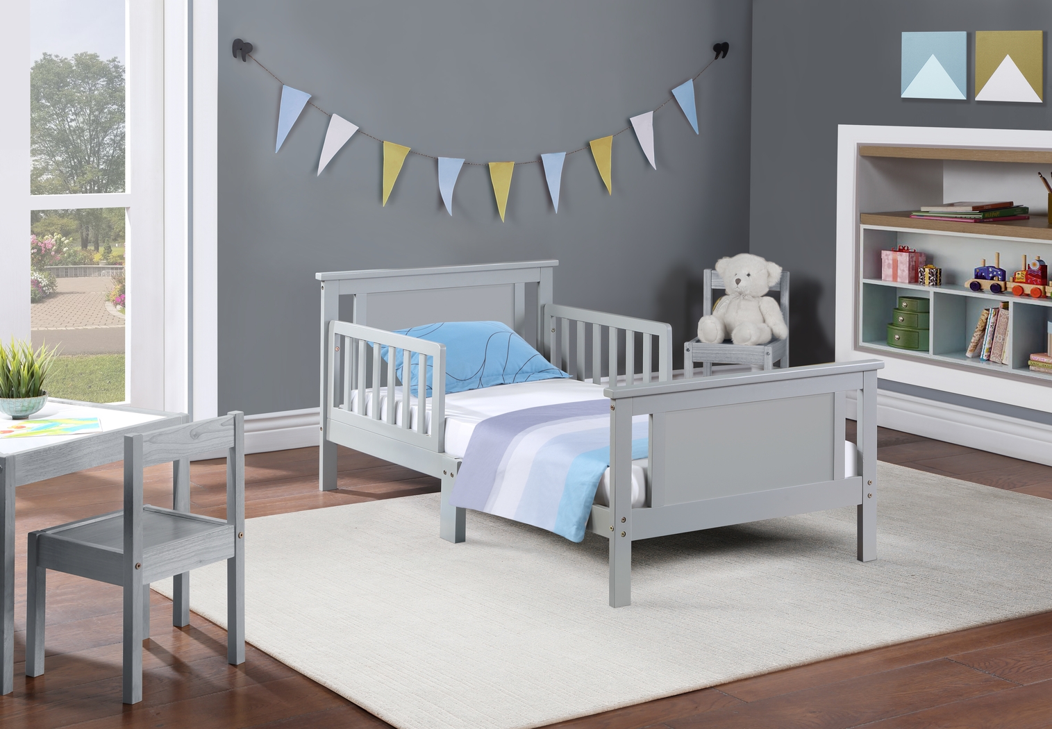 Kids Zolari Gray Toddler Bed - Thumbnail - Image 5