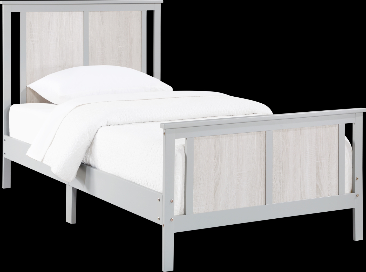 Kids Zolari Gray Twin Bed - Thumbnail - Image 1