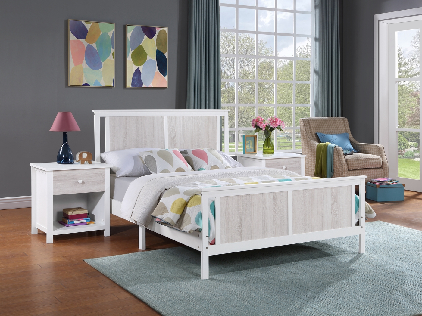 Kids Zolari White Full Bed - Thumbnail - Image 2