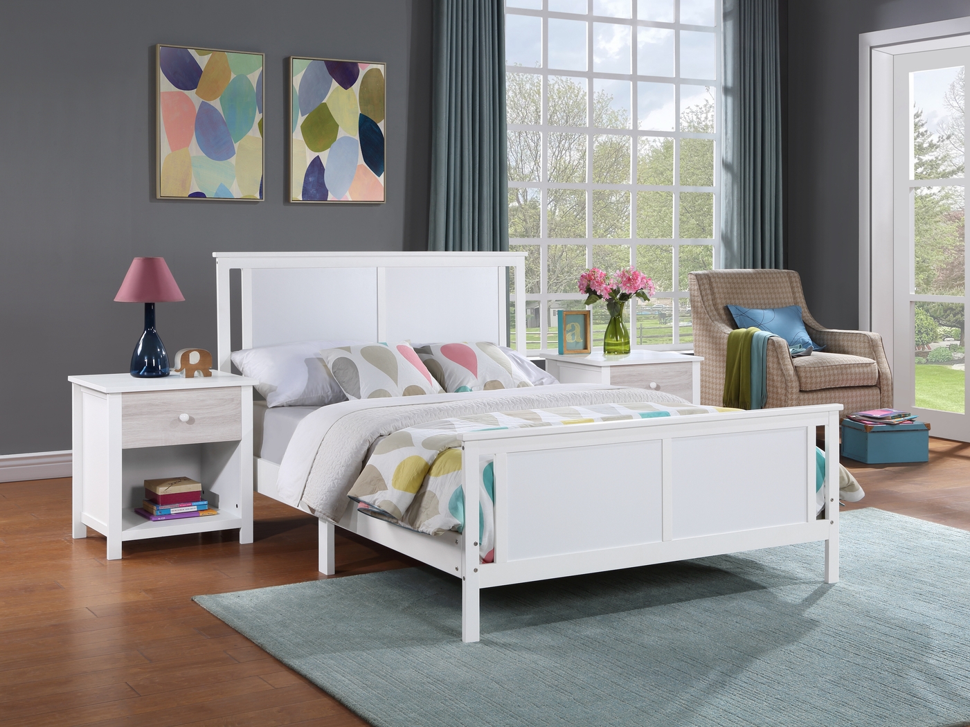 Kids Zolari White Full Bed - Thumbnail - Image 3