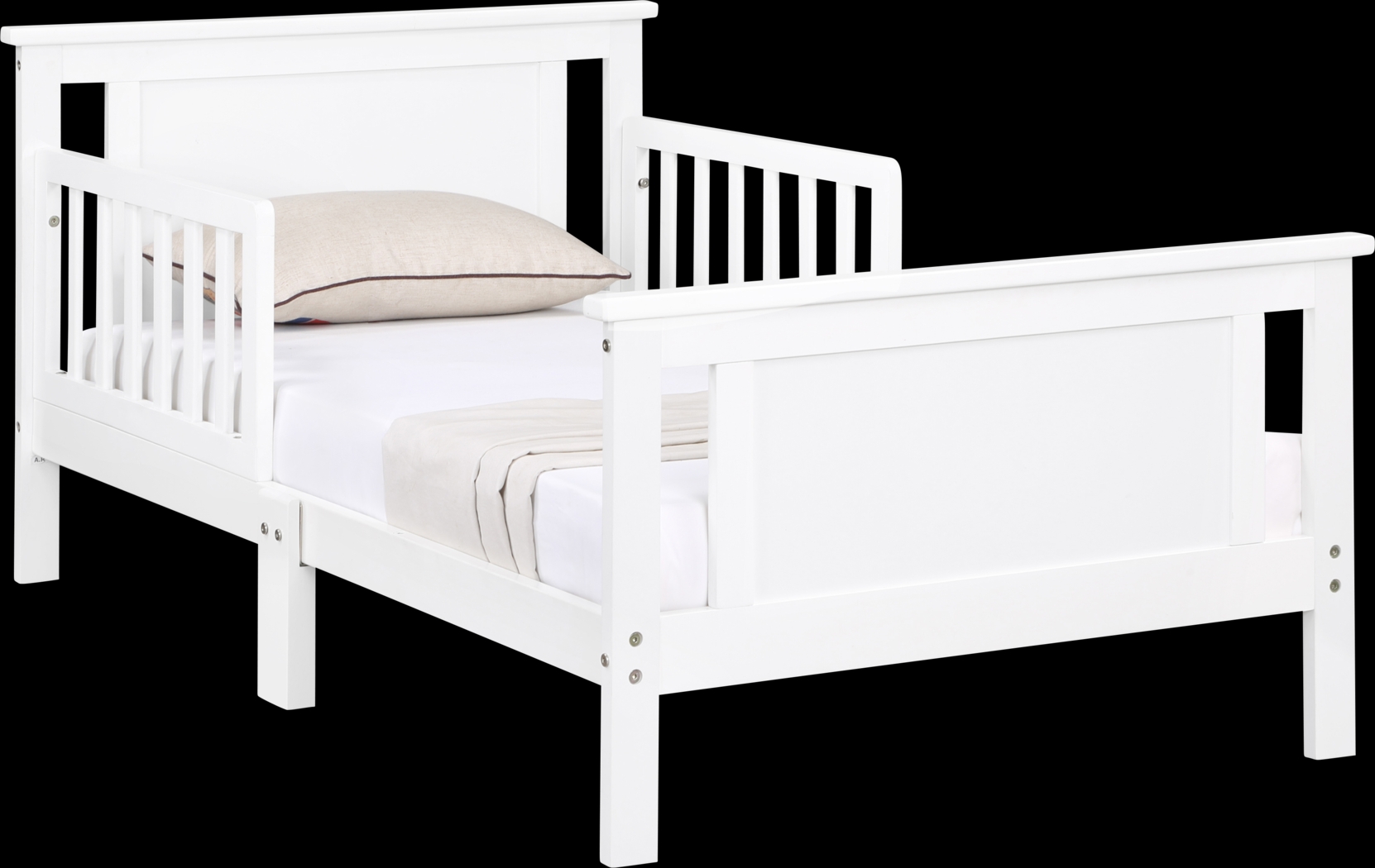 Kids Zolari White Toddler Bed - Thumbnail - Image 7