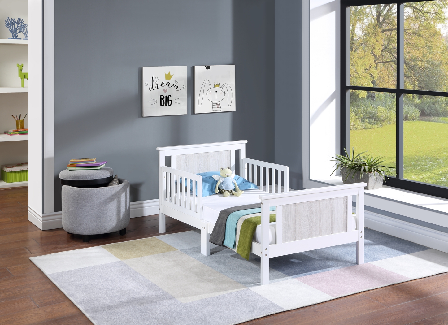 Kids Zolari White Toddler Bed - Thumbnail - Image 2