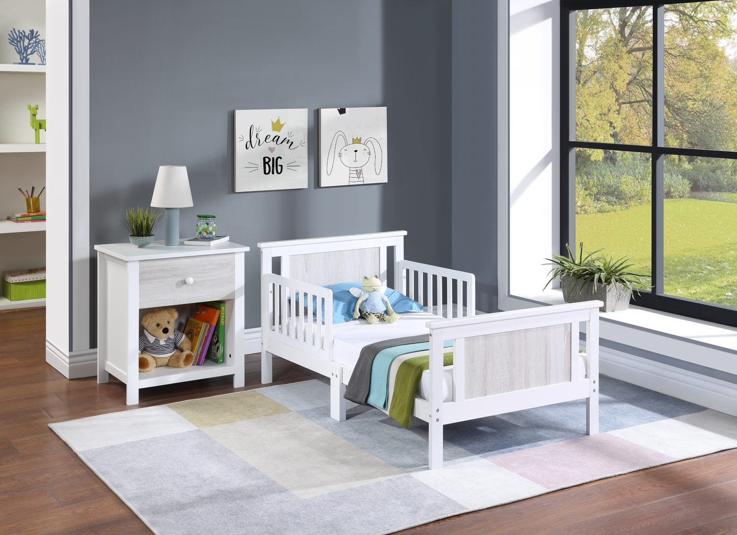 Kids Zolari White Toddler Bed - Thumbnail - Image 3
