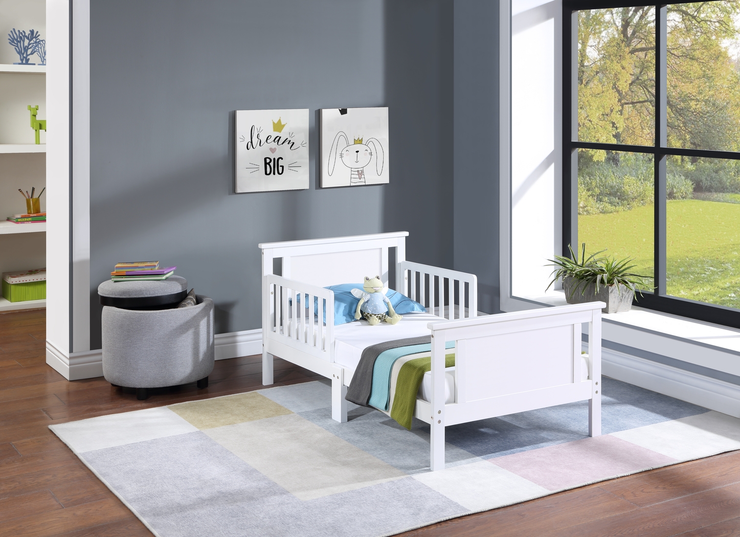 Kids Zolari White Toddler Bed - Thumbnail - Image 5