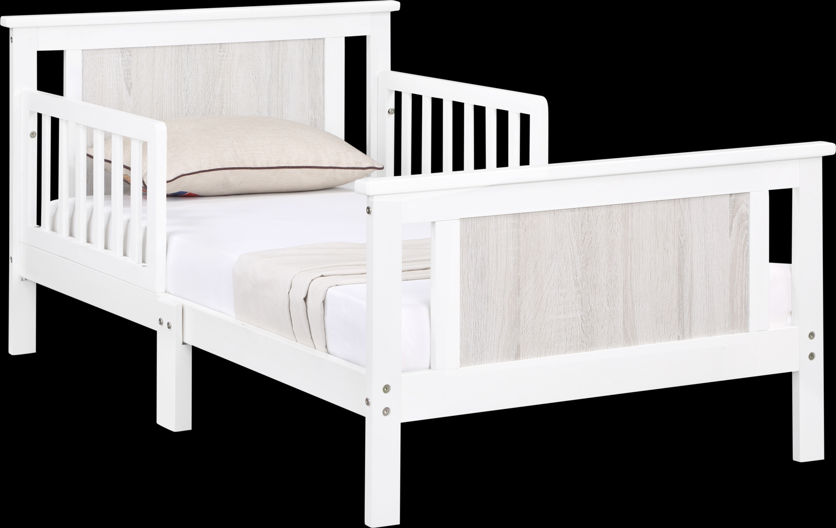 Kids Zolari White Toddler Bed - Thumbnail - Image 1