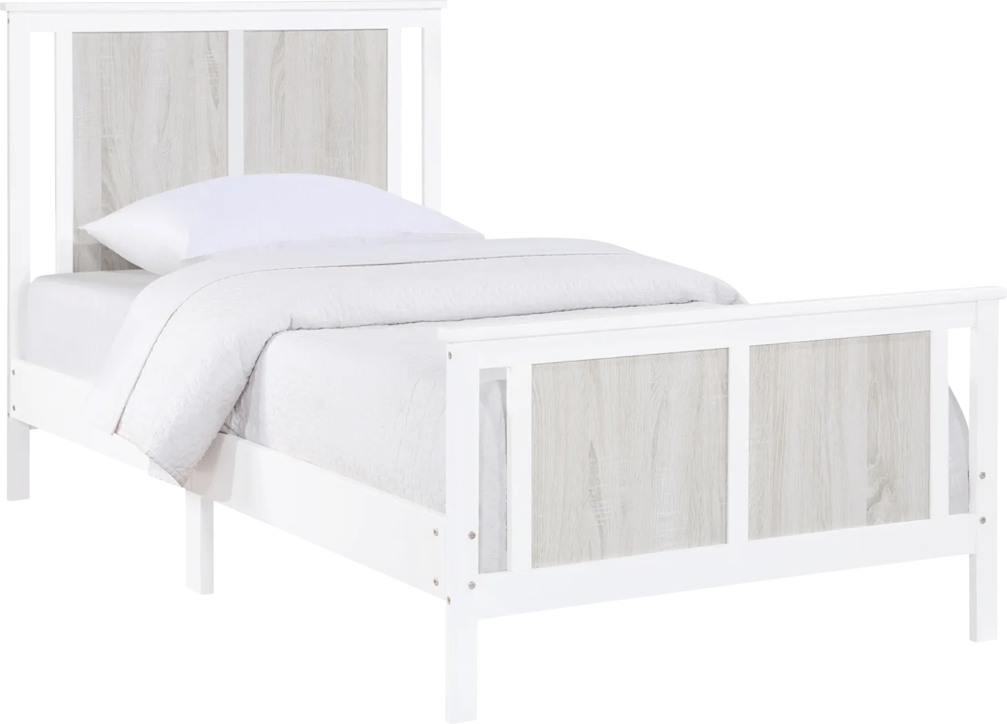 Kids Zolari White Twin Bed - Thumbnail - Image 1