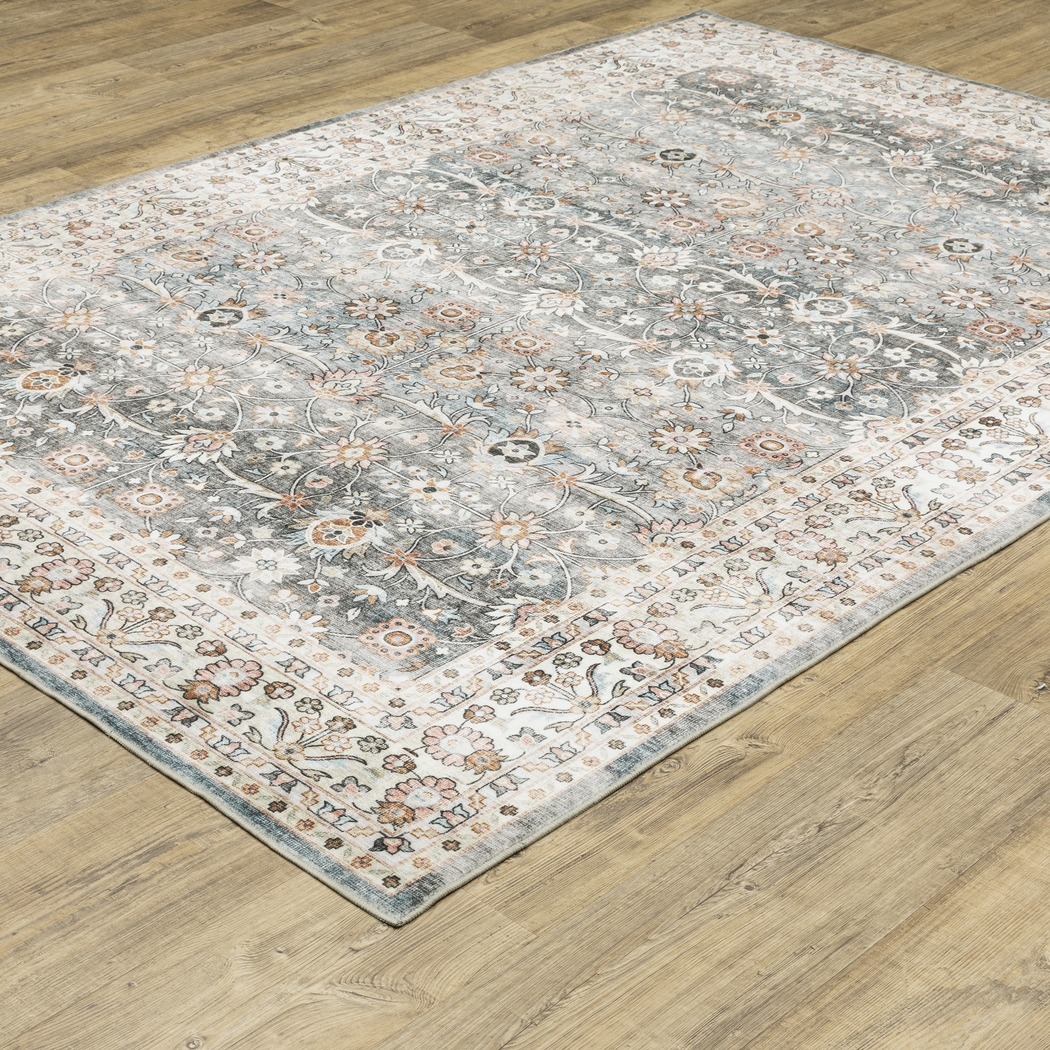 Kids Zolly Gray 7'6 x 10' Rug - Thumbnail - Image 2