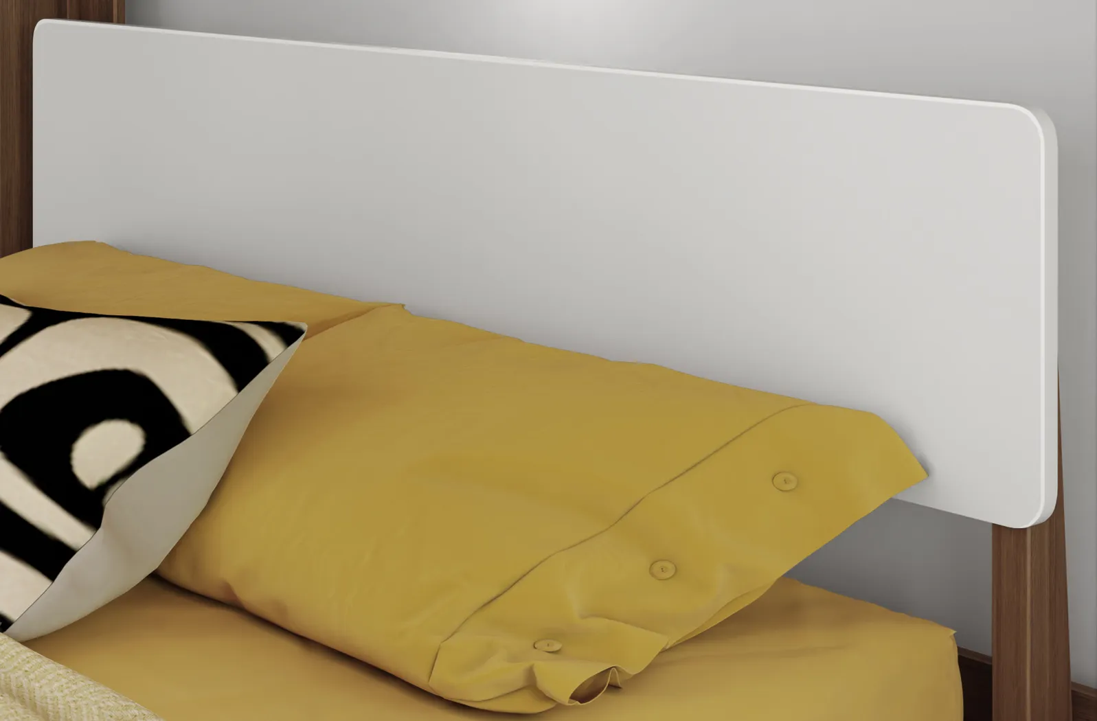 Kids Zuzana III Pecan White Twin/Queen Bunk Bed - Thumbnail - Image 6