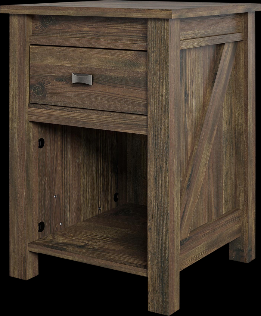 Kiedel Brown Nightstand - Thumbnail - Image 2