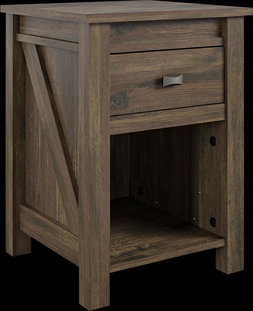 Kiedel Brown Nightstand - Thumbnail - Image 4