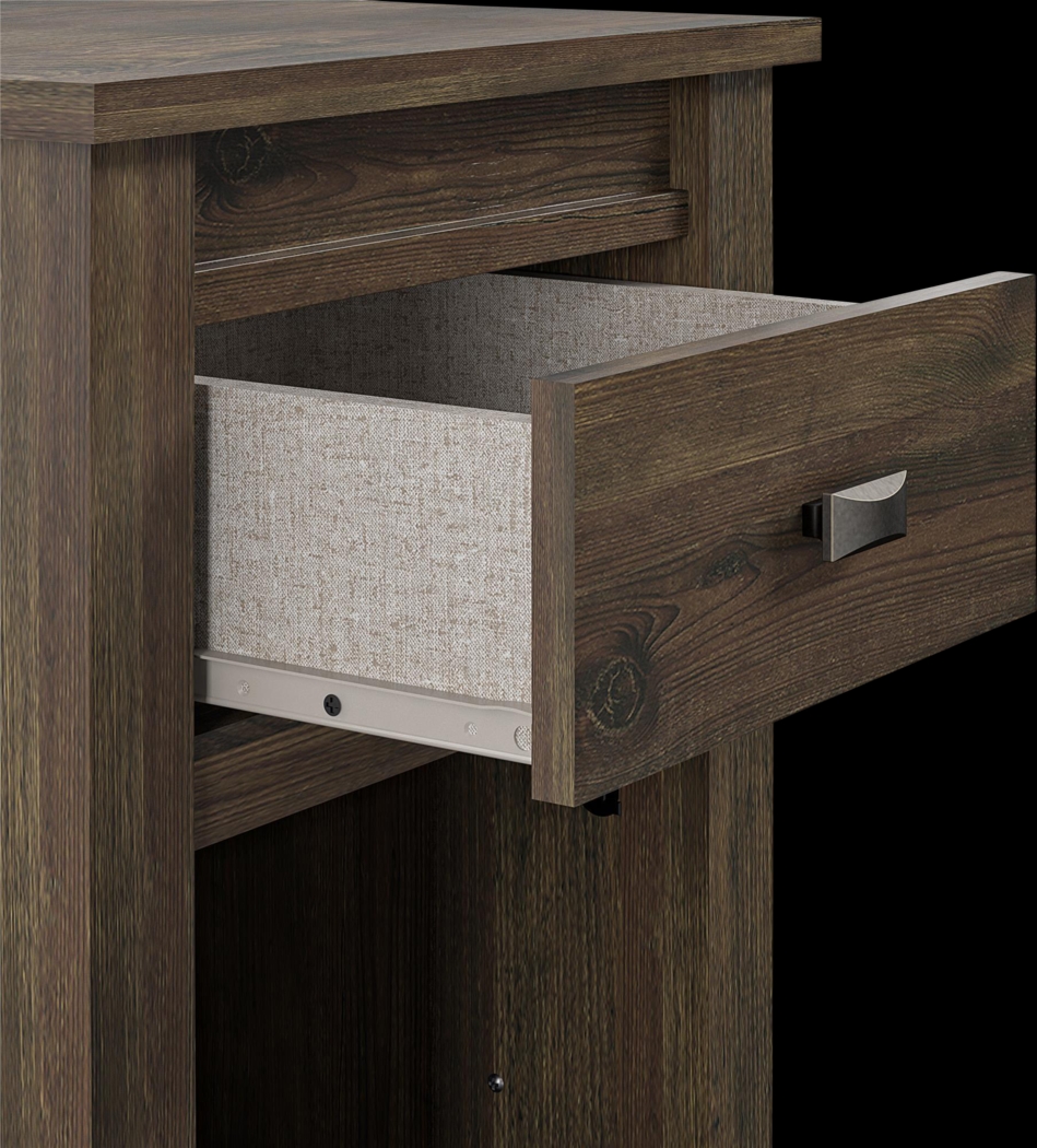Kiedel Brown Nightstand - Thumbnail - Image 6