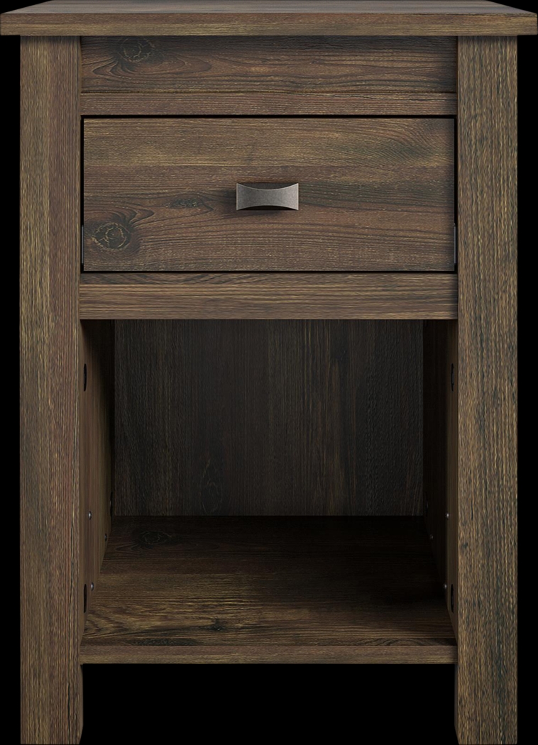 Kiedel Brown Nightstand - Thumbnail - Image 1