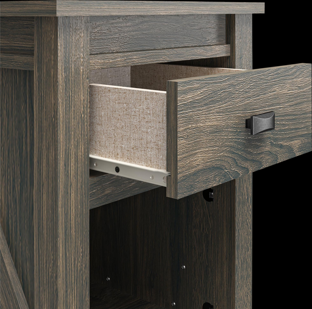 Kiedel Oak Nightstand - Thumbnail - Image 4