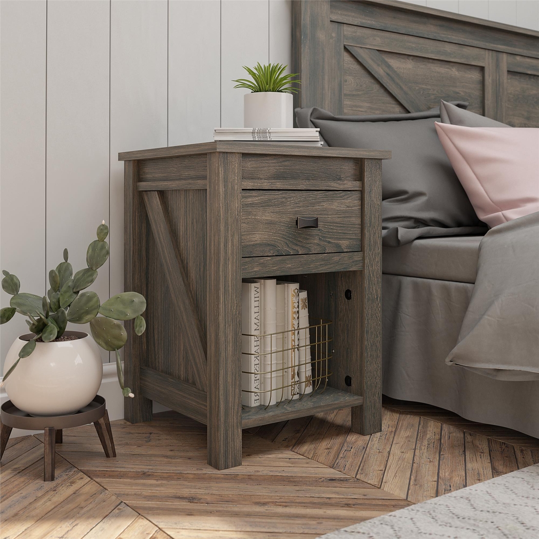 Kiedel Oak Nightstand - Thumbnail - Image 5