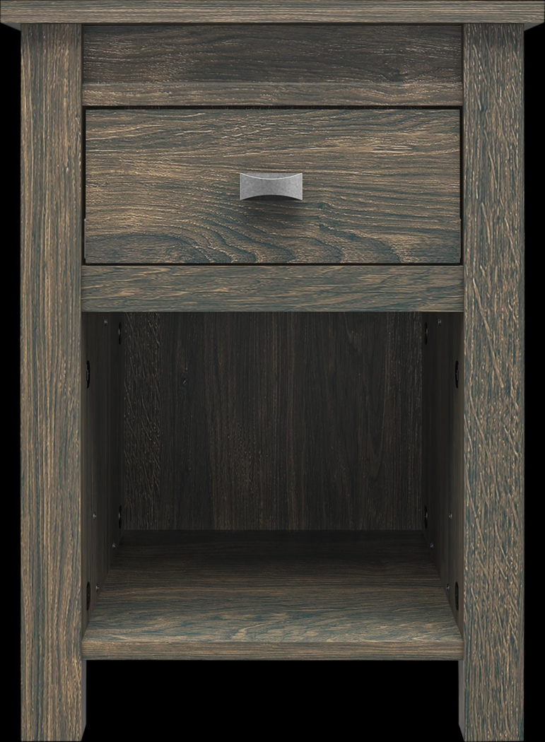 Kiedel Oak Nightstand - Thumbnail - Image 1