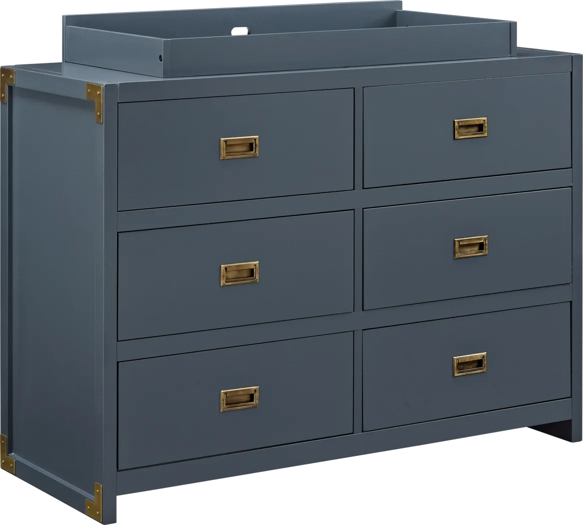 Kiernan Blue Dresser and Topper Set - Thumbnail - Image 1