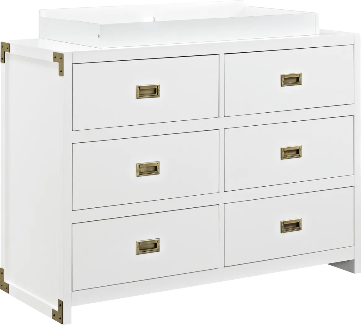 Kiernan White Dresser and Topper Set - Thumbnail - Image 1