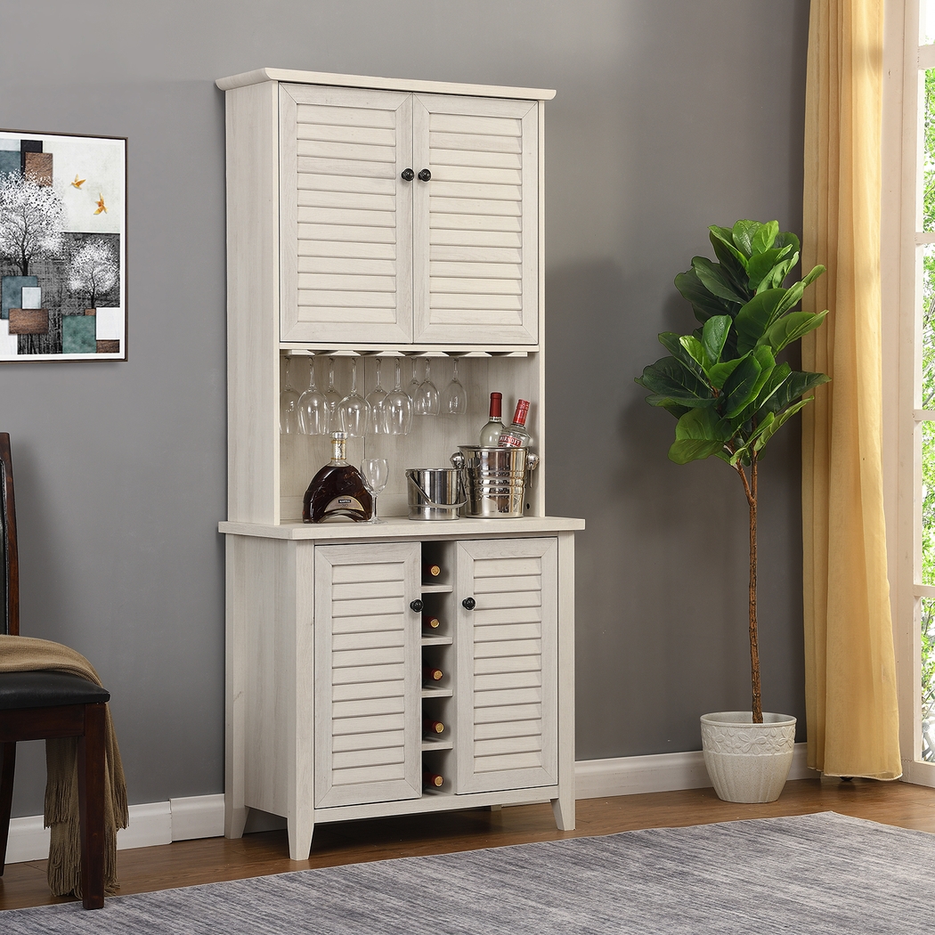 Kilbourn White Bar Cabinet - Thumbnail - Image 4
