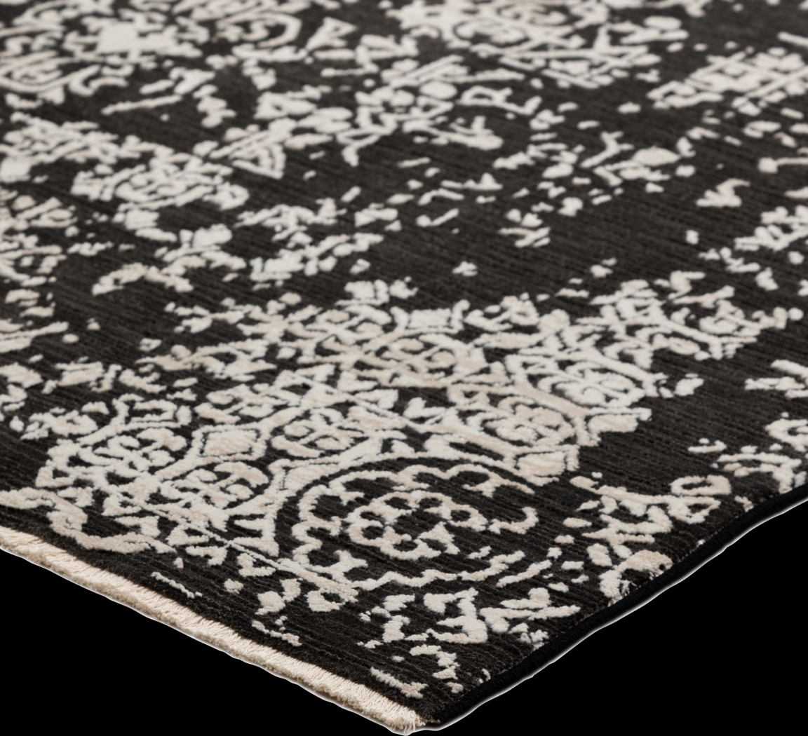 Kilbourne Black 3' x 5' Rug - Thumbnail - Image 2