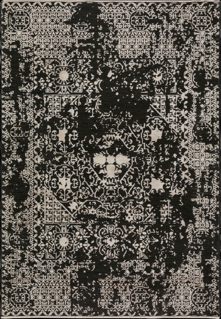 Kilbourne Black 5' x 8' Rug - Thumbnail - Image 1