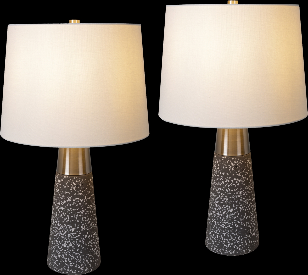 Kildate Edge Gray Table Lamps, Set of 2 - Thumbnail - Image 3