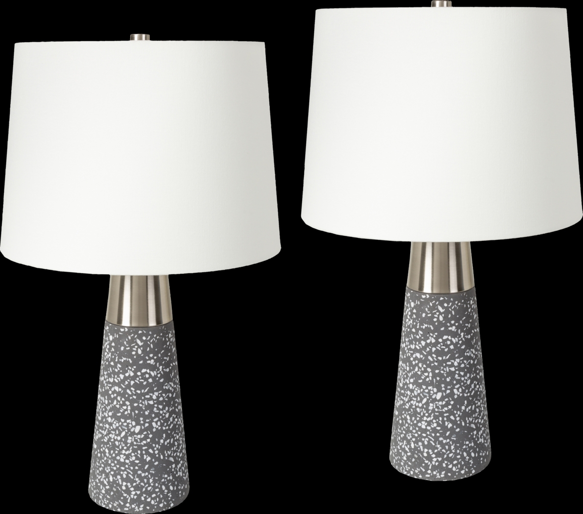 Kildate Edge Gray Table Lamps, Set of 2 - Thumbnail - Image 1