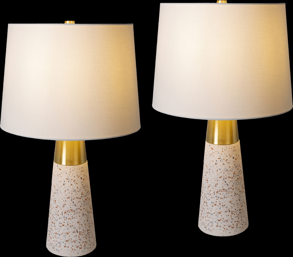Kildate Edge White Table Lamps, Set of 2 - Thumbnail - Image 3