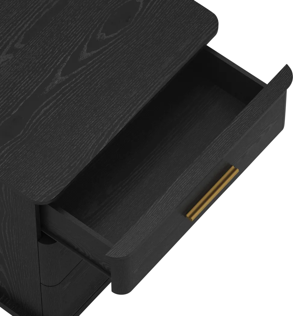 Kilde II Black Nightstand - Thumbnail - Image 6