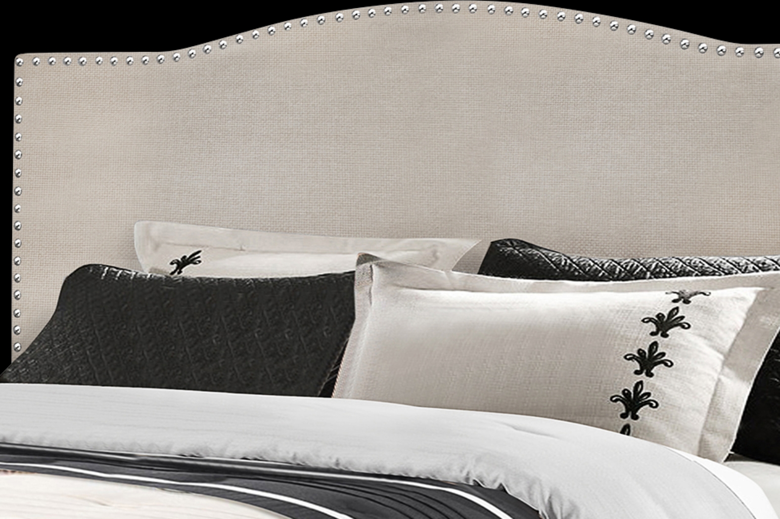 Kiley Dove Gray Full Upholstered Bed - Thumbnail - Image 3