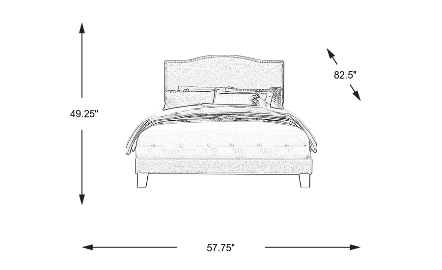 Dimension Image. Please refer to the Dimension Tab on this page for dimension details.