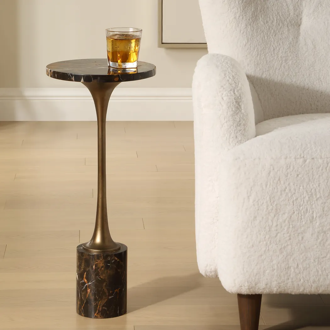 Kilic Black Accent Table - Thumbnail - Image 2
